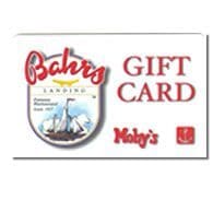 A gift card for moby 's seafood restaurant