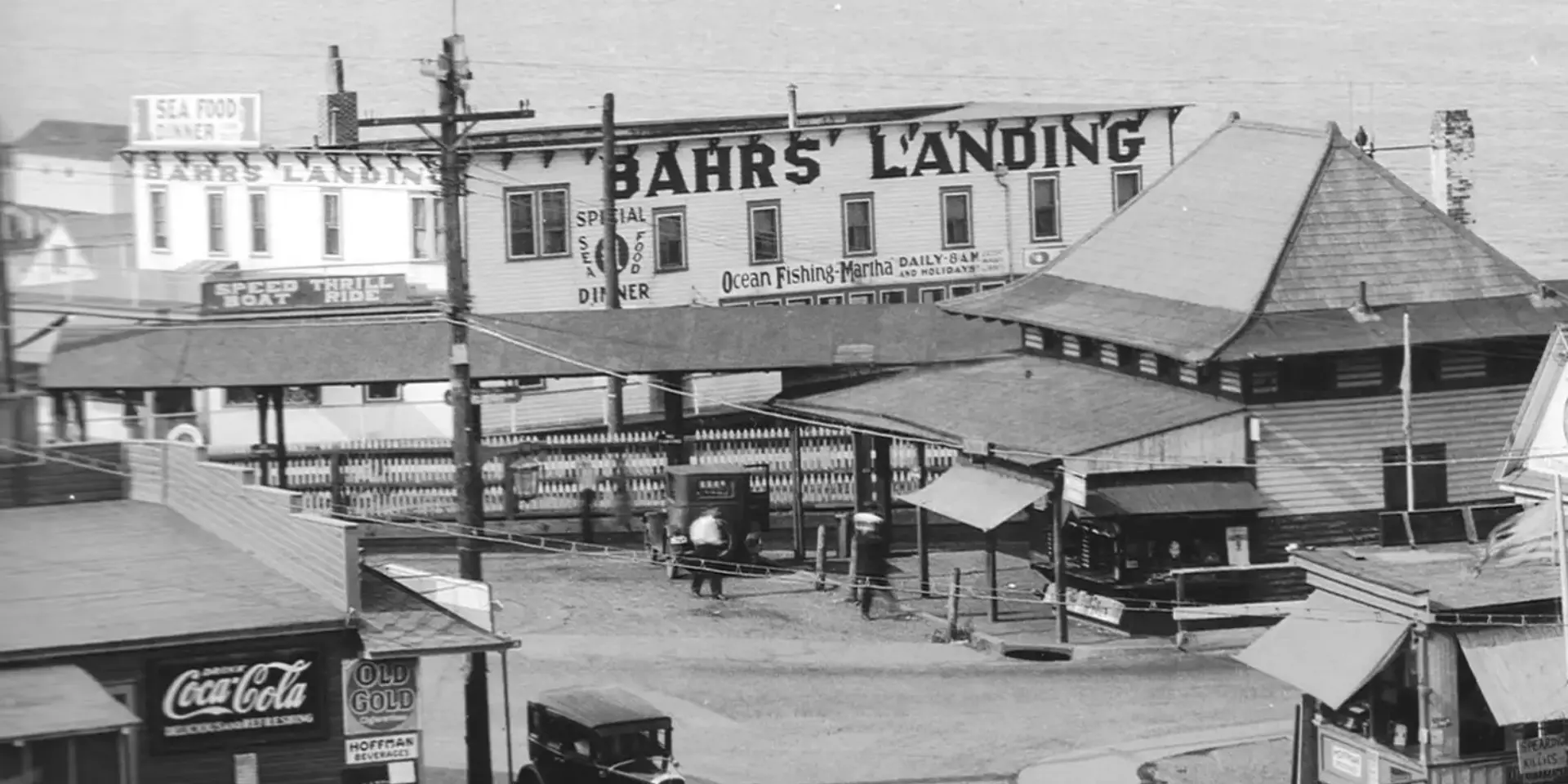 Bahrs Landing Written on a Building